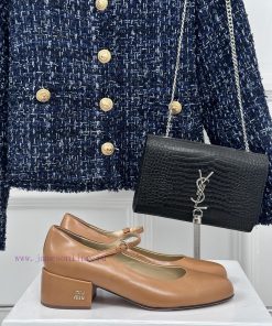 MIU MIU Classic Coarse Heel Mary Jane Single Shoe SeriesFull Of Girlish Heart The Style Design tl9ac85g