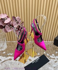 Top YSL - Saint Laurent Paris Runway Updates With Pointed Cross Strap Heel Design That Looks Ve 1ek3gvnm