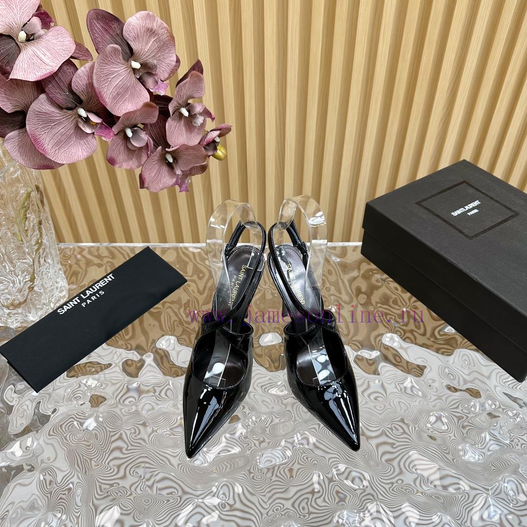 Top YSL - Saint Laurent Paris Runway Updates With Pointed Cross Strap Heel Design That Looks Ve 9bfth5zw - Image 3