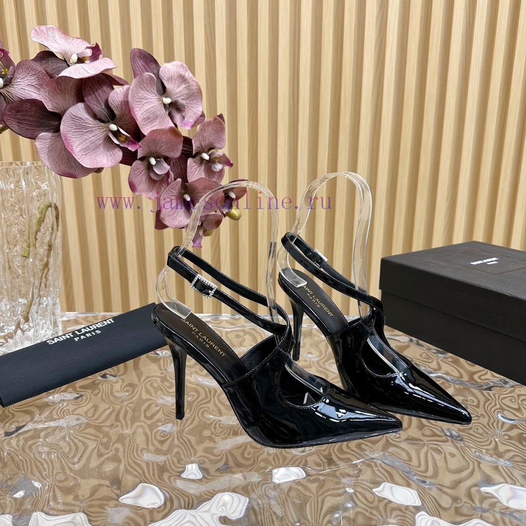 Top YSL - Saint Laurent Paris Runway Updates With Pointed Cross Strap Heel Design That Looks Ve 9bfth5zw - Image 4