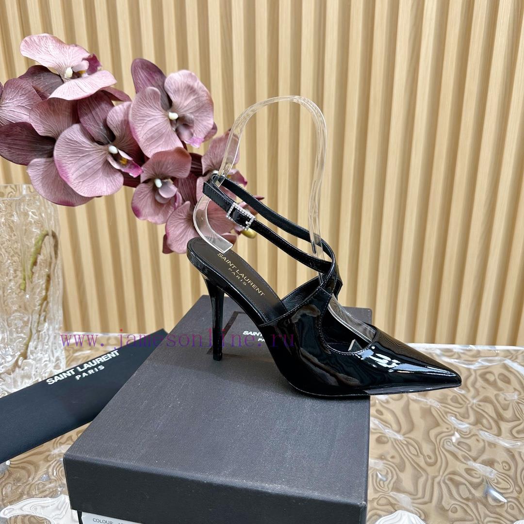 Top YSL - Saint Laurent Paris Runway Updates With Pointed Cross Strap Heel Design That Looks Ve 9bfth5zw - Image 8