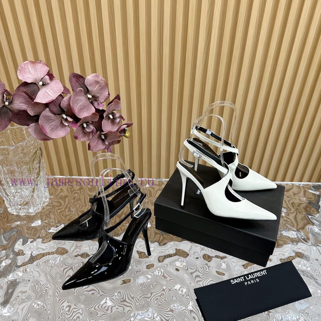 Top YSL - Saint Laurent Paris Runway Updates With Pointed Cross Strap Heel Design That Looks Ve 9bfth5zw - Image 10