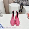 Top TierPrada 24vs Spring Latest Hot SeriesRound Toe Thick Soled Rain BootsNumerous Internet Ce dy3w9pge