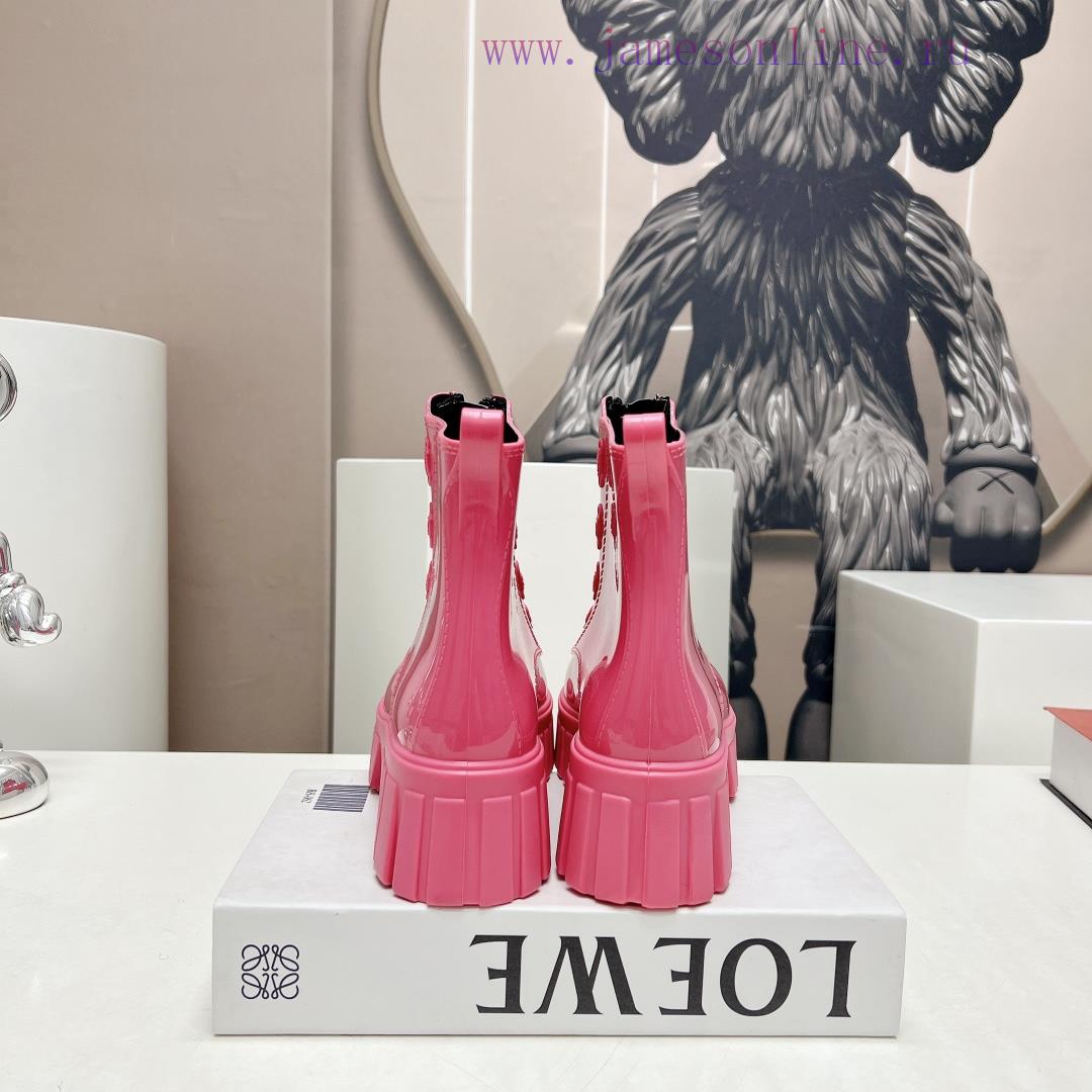 Top TierPrada 24vs Spring Latest Hot SeriesRound Toe Thick Soled Rain BootsNumerous Internet Ce dy3w9pge - Image 9