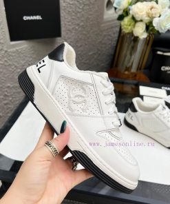 Chanel 2024. Full Leather Panda Color Matching White Shoes Casual Sports Shoes Skateboard Shoes qu5671e8