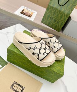 ️GUCCI2024 New Limited Edition Top Of The Line Gucci Ice Cream Thick Soled Slippers Official We pa4zclco