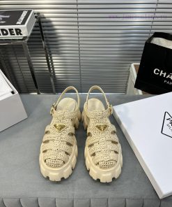 Prada Prada The New Lafite Straw Woven Roman Sandals Are The Popular Straw Woven Series This Ye g8jp2kn8