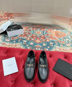 ️ CELINE Sillin Lefu Shoes Caesar Door Buckle Series Casual Small Leather Shoes Are Super Super ehf7uwrb
