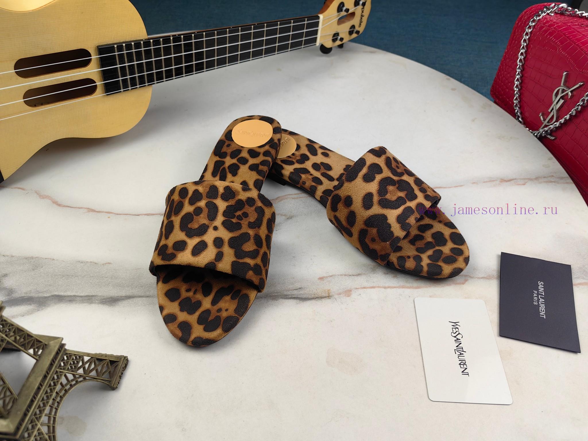 Saint Laurent Flat Sandals 2024 Early Spring Synchronized YSLLogo Letter Buckle DecorationClass kevlyc71 - Image 7