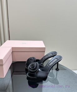 MIU MIU Women's Satin Sandals-----------Romantic Style Lingers In This Satin Sandal Exquisite R tvfsr5n5