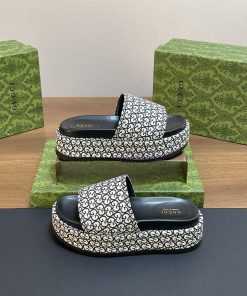 2024 Gucci's Latest Spring/Summer Super Double GG Gucci Series Thick Bottom Sandals And Cold Sl e7croxv8