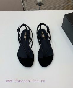 The Saint Laurent Rhinestone Flat Sandals Have A Unique And Eye-catching Design Including Detai yio2pw02