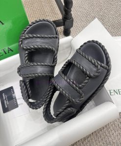 24 Spring/Summer BV Knitted Upper Roman Sandals BV Popular Knitted Explosive Sponge Cake Thick tg5xjnjc