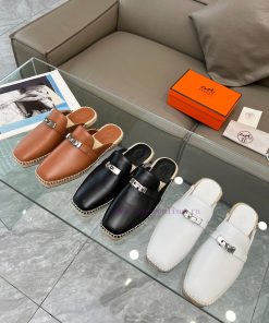 2024 Early Spring New Collection Fisherman's Shoes Herm è S Upgraded Pattern Craftsmanship And j343injs