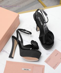 Original One-to-one Replica Top TierMiu Miu Hentian High Water Platform SandalsMiumiu 24 Spring usz0r2yu