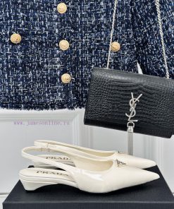 PRADA/PRADA Classic Spring/SummerTriangle Logo Sandals Single Shoe SeriesThe Simple Design Is P ahlyg8gb