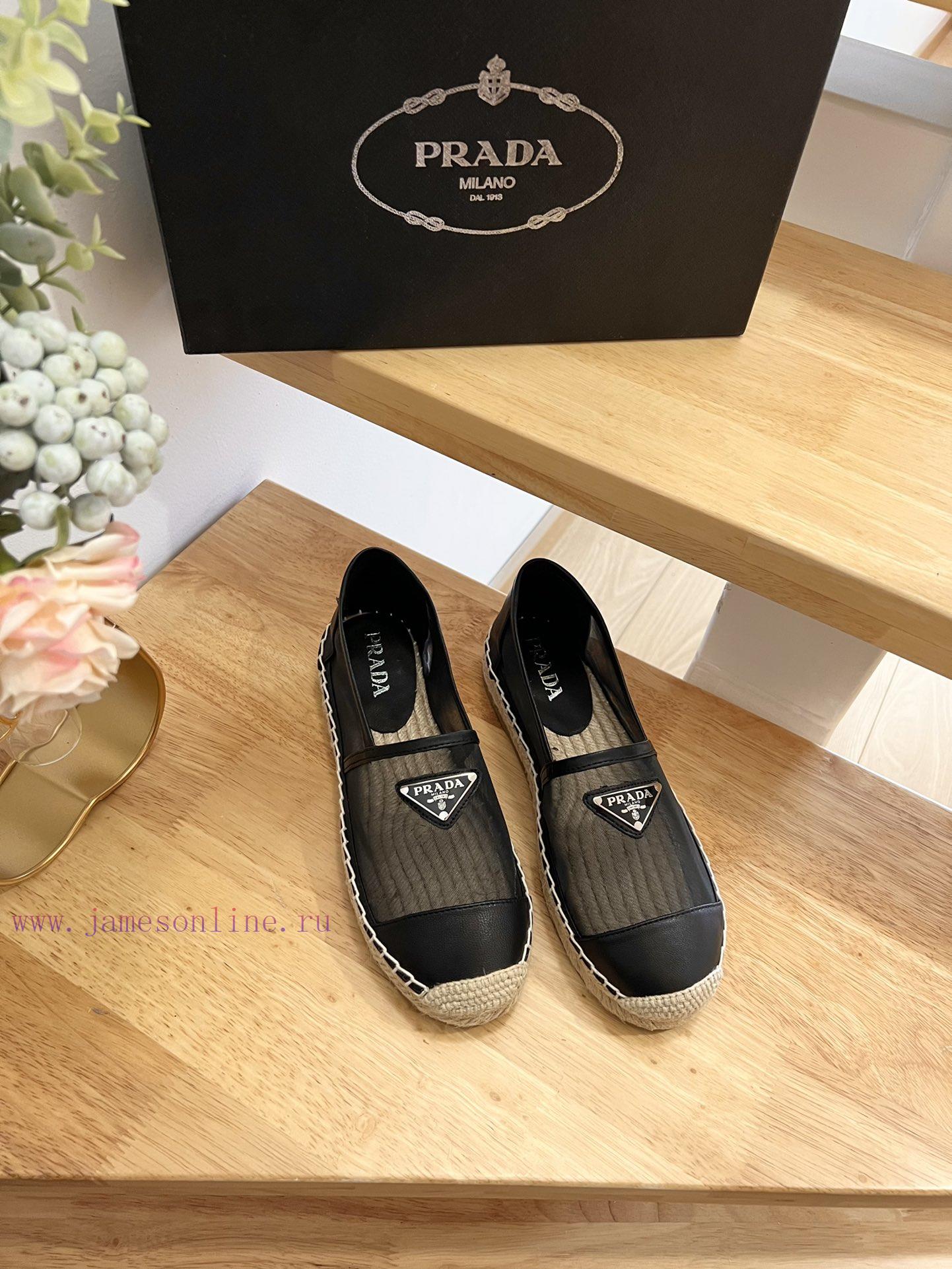 Prada/Prada In Early Spring 2024 This Mesh Fisherman Shoe Combines Mesh And Cowhide With A Casu gdwx5ren - Image 3
