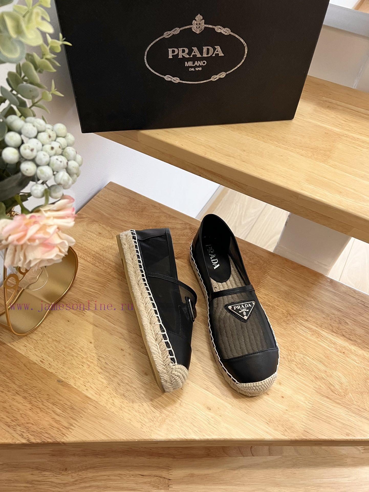 Prada/Prada In Early Spring 2024 This Mesh Fisherman Shoe Combines Mesh And Cowhide With A Casu gdwx5ren - Image 6