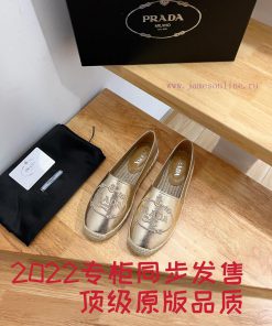 Prada/Prada 2024 Early Spring Leather Woven Shoes This Woven Shoe Is Equipped With A Soft Sheep y3ioth7c