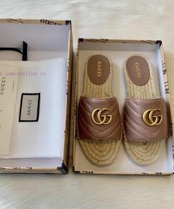 24 Early Autumn Gucci Classic Logo Gucci Women's Quilted Sheepskin Double GG Gucci Straw Weavin ox7l54n0