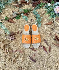 24ss Early Autumn New Gucci Classic Logo Gucci Women's Quilted Sheepskin Double GG Gucci Grass lo5p822o