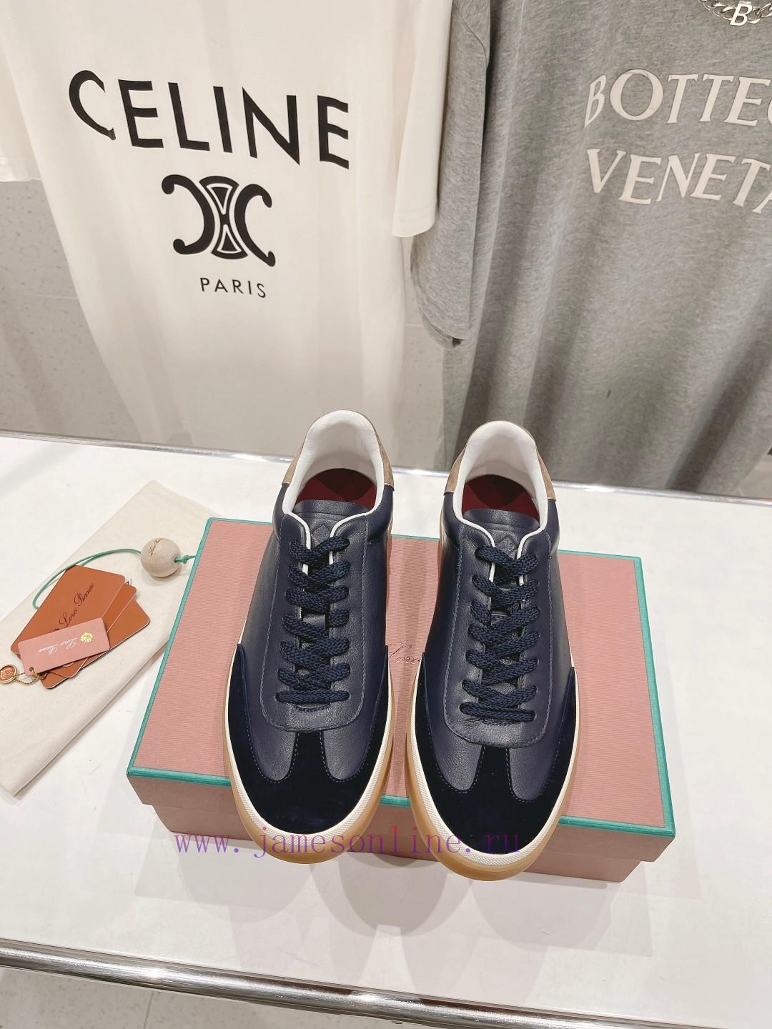 Couple's Edition New Release Loro Piana (Same As Official Website) Classic Lace Up Casual Shoes aak1arum