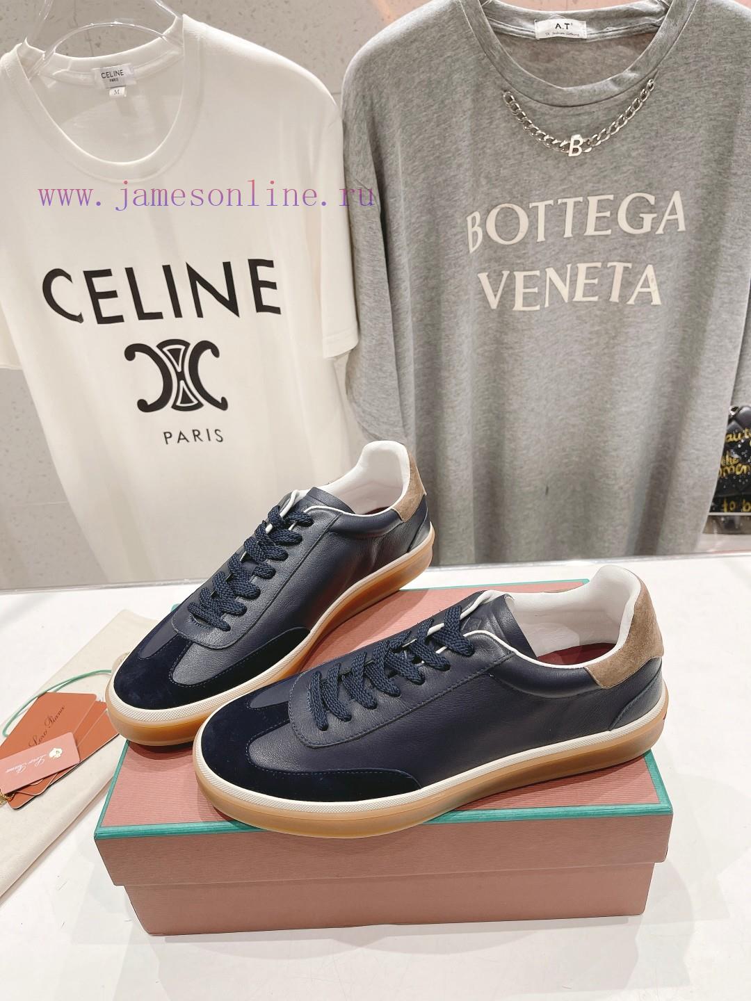 Couple's Edition New Release Loro Piana (Same As Official Website) Classic Lace Up Casual Shoes aak1arum - Image 6