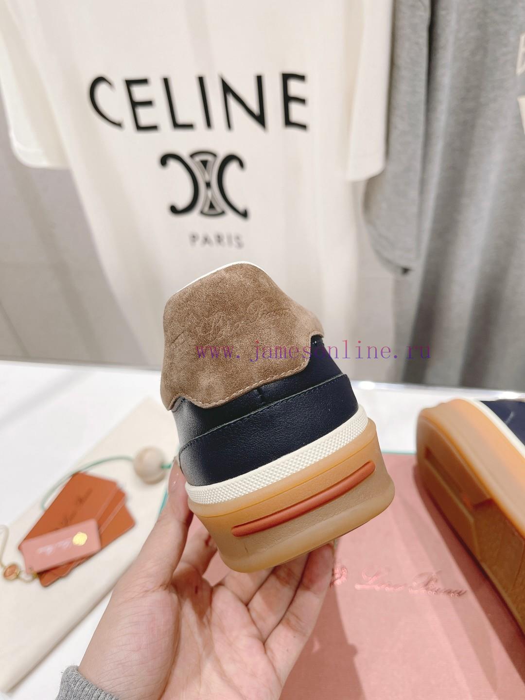 Couple's Edition New Release Loro Piana (Same As Official Website) Classic Lace Up Casual Shoes aak1arum - Image 9