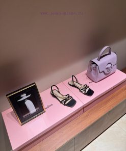 The Most2024 Spring/Summer New Product Gianvito Rossi-Metal Chain Square Toe Flat SandalsGianvi j5h396xz