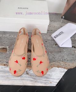 Khaite 𝟐𝟎𝟐 4 Spring/Summer New Embroidered Small Mesh Shoes This Season's Most Immortal 🧚 ️ Mes uh4s8rvs
