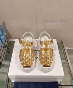-24Fw Spring/Summer New Prada Rubber Roman Monolith Thick Bottom SandalsThis Sandal Reinterpret ja9hrtaw