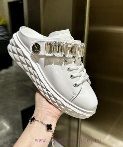 2024 New Jimmy Zhou JIMMY CHOO Released Original Large Sole Casual White Shoes Adopting The Lat e9s3m4x4