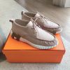 Men's 20 Couple's Hermes 24ss Early Spring White Shoes With Last Design And British Retro Style rufw1icc
