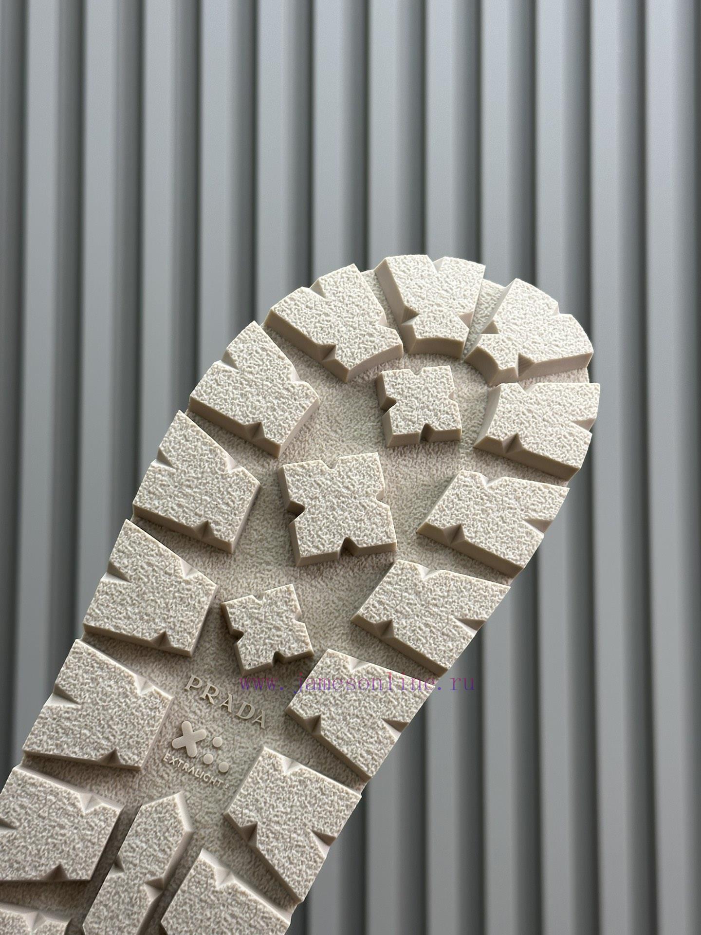 Prad…a Ss24 New Arrival~P Family 24 Spring/Summer Wedge SandalsTriangular Emblem Embellishment ld4ke981 - Image 7