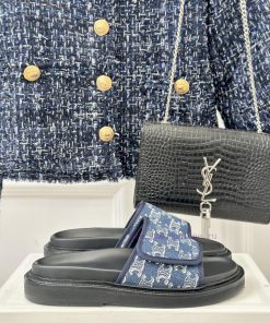 Celine | Celine 24ss Spring/Summer New ProductsVelcro Lazy SlippersGo MaterialThe Fabric Is Mad f6z94yth