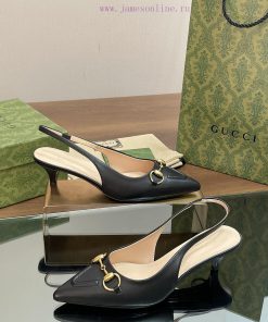 2024 Gucci New GUcc 𝐢 Horseneck Buckle Exposed Heel Shallow Mouth Sandals Cat Heel Shoes ️️️Top hwzqd84w