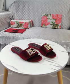 New Top DG2024 Official Website Synchronized New Hollow DG Buckle Flat SlippersPerfect Attentio 7f968yiu
