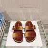 -24Ss New Prada Double Strap Velvet SlippersThis Sandal Features A Mixed Design That Cleverly B zjoynyzo