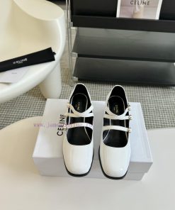Celine Celine's British Minimalist Thick Heeled Round Toe Fashion Shoes Are Unisex And Versatil ullufxgd