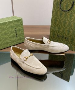 Men's 2024 GucciGucci Vintage Black Horse Buckle Single Shoes New Le Fu Shoes Men's Casual Shoe 1n46u5f1