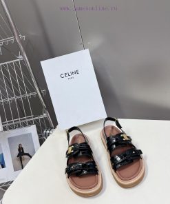 CELINE's New Spring And Summer Products Triumphal Arch Retro Roman Sandals And Slippers Come In 0koa28ht