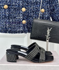 Jimmy Choo | Jimmy Zhou Classic Coarse Heeled SlippersFull Of Girlish Style With Both Modern An v6v3vuab