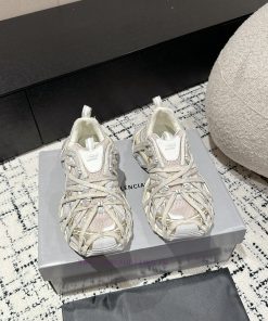 Top Tier Couple StyleBalenciaga Spider Man Strap Style Light Rice Grey Balenciaga 3XL 24SS Fabr faktjdgo