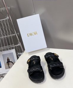 Dior Spring/Summer Velcro Sandals With Numerous Celebrities Internet Celebrities Grass Planting d2d36u8o
