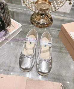 The Leather New Color Miu French Fairy Ballet Shoes Come With Beauty. Each Color Is So Beautifu aqzbbzm0