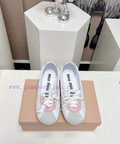 Top TierMiumiu 2024 Vs Spring/Summer New Casual Shoe CollectionNew Release Of Casual White Shoe zqoyh0hz