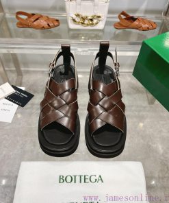 The Original Development Of BottegaVeneta Bottega Lovers' Woven Thick Soled Sandals For Men+10 i5gjmwgv