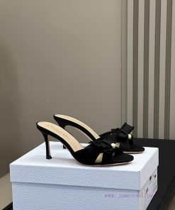 Dio…r Ss24 New Arrival～CDior Bow Pearl High-heeled SlippersCD Presents ADIORABLE High Heels Wit p21qsayf