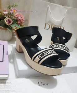 Leather Sole 350 Rubber Sole Dior 2024 Early Spring New Women's Shoes CD Letter Metal Logo Flat 1k694wl3