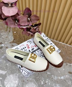 Dolce&Gabbana Banner Embossed Fisherman's Shoes——————————The Style Of D&G Hemp Bottom Fishing S lpei0jxl